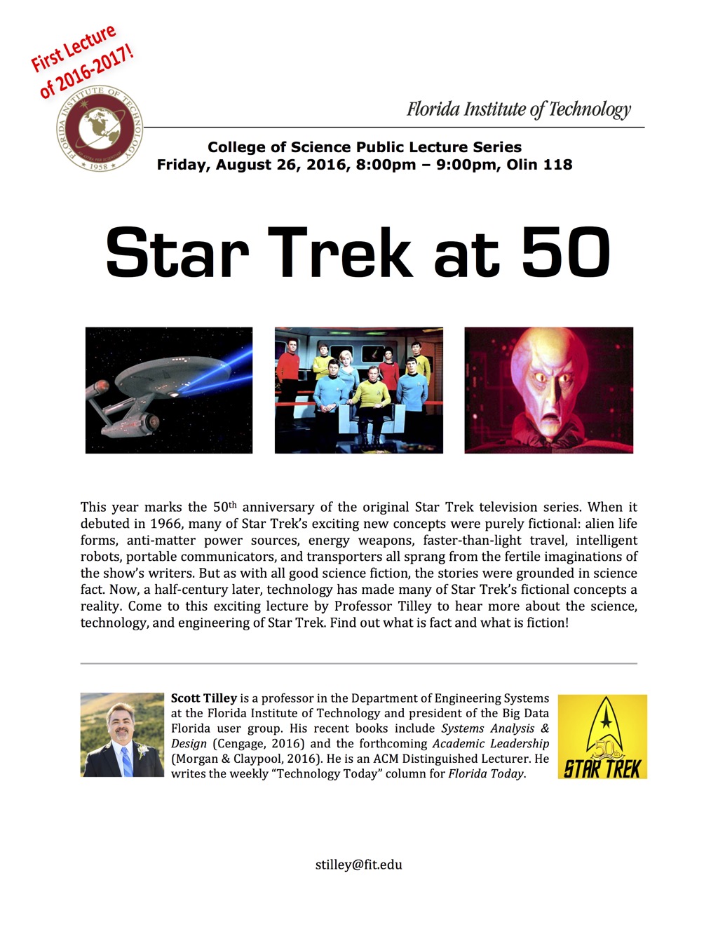 Star Trek at 50 - Tilley - Flyer (22Apr16)